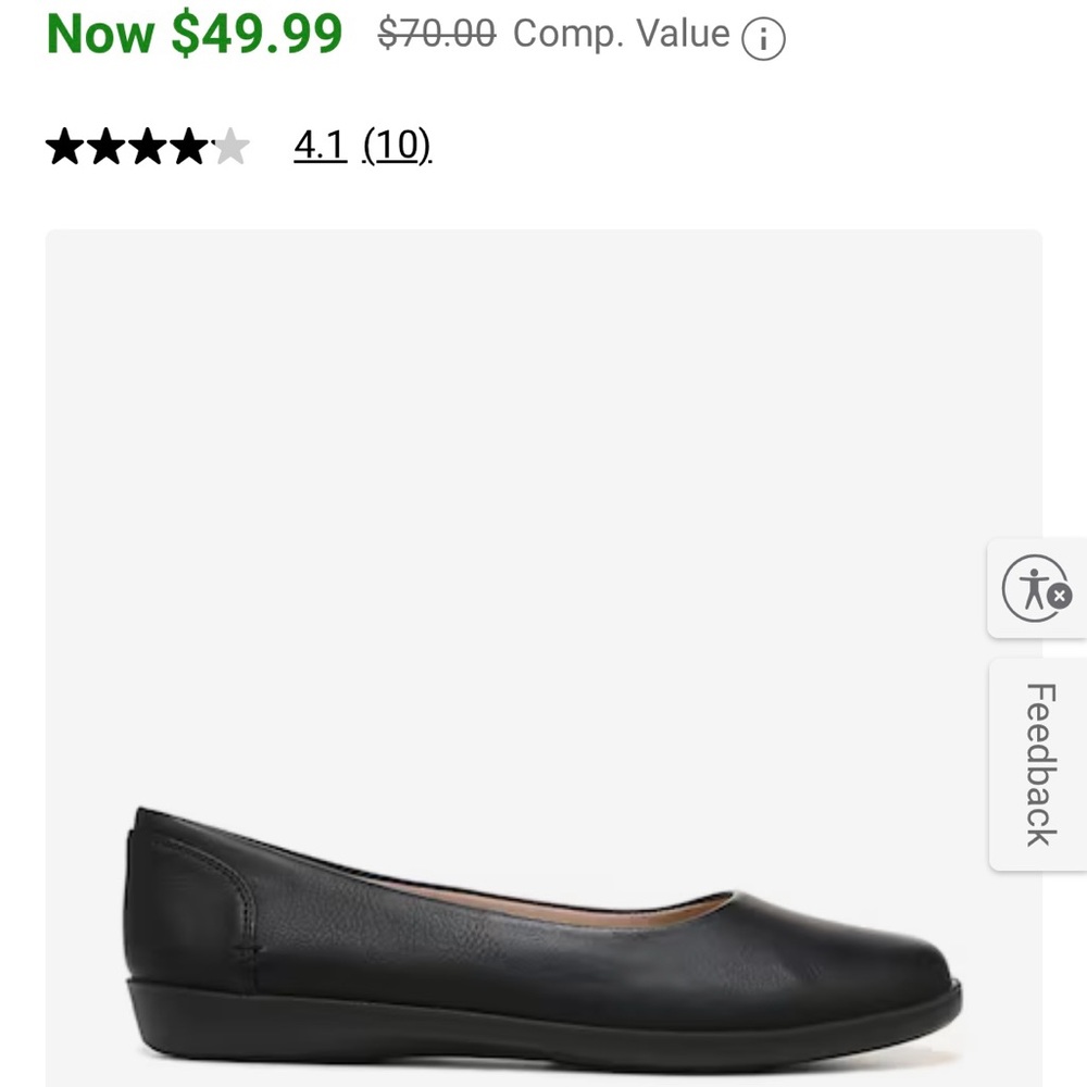 Lifestride ballet flats , worn once .